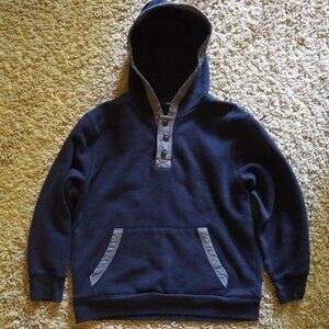 Gap denim trim hoodie